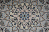 Load image into Gallery viewer, 8.2 x 8.4 Round Perian Nain Wool and Silk Rug #F-4043