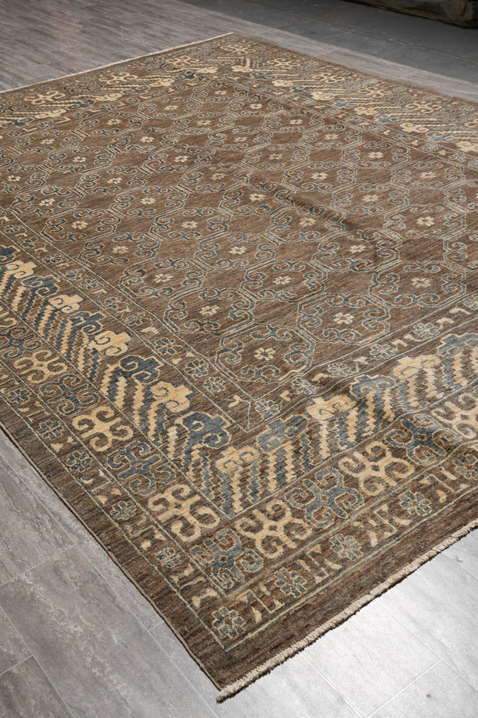 9 x 11.9 Natural Wool Zigler Transitional Rug #PIX-25383