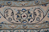 Load image into Gallery viewer, 8.2 x 8.4 Round Perian Nain Wool and Silk Rug #F-4043