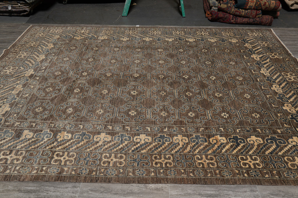 9 x 11.9 Natural Wool Zigler Transitional Rug #PIX-25383