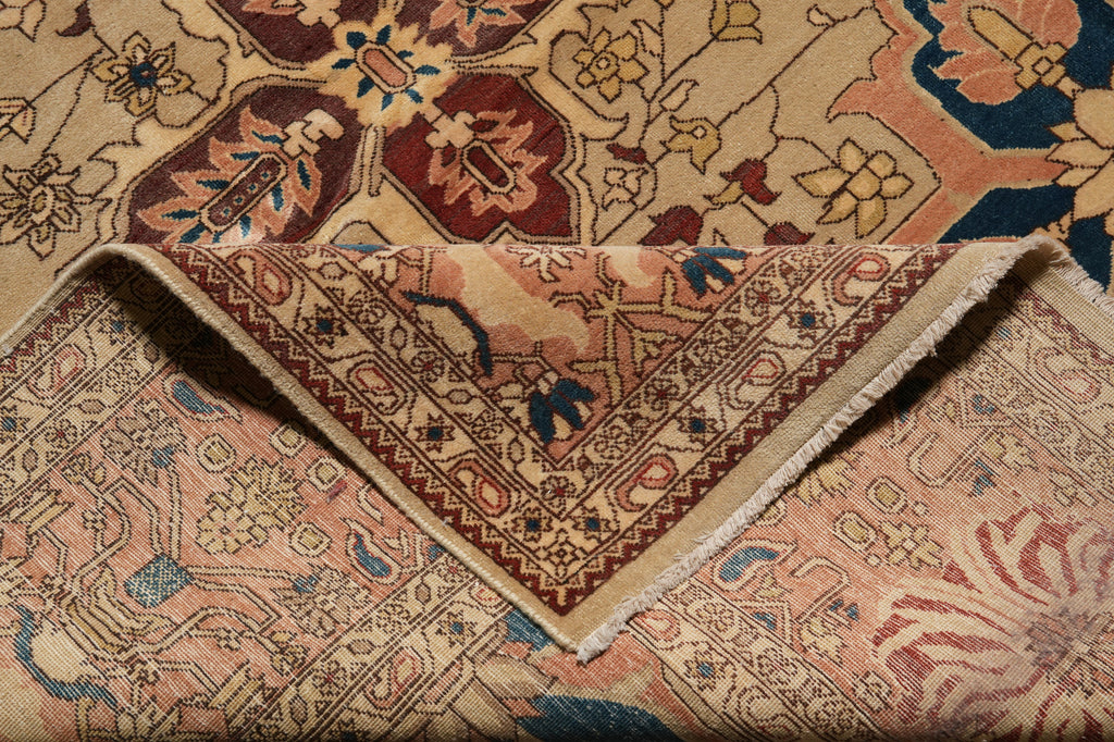 8.2 x 12.1 Quality Handmade Agra Rug Dense Weave Natural Wool #PIX-15629