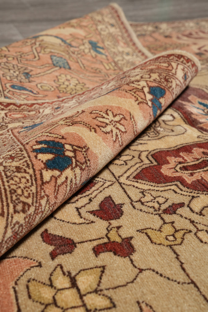 8.2 x 12.1 Quality Handmade Agra Rug Dense Weave Natural Wool #PIX-15629