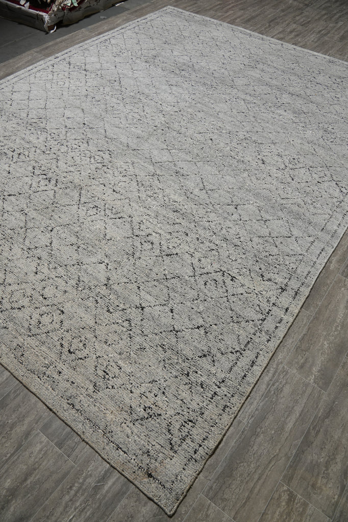 9 x 12 Gray Modern Calvin Rug Hand-knotted in India #F-5639