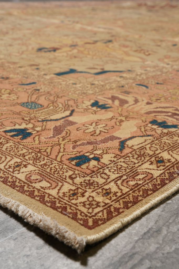 8.2 x 12.1 Quality Handmade Agra Rug Dense Weave Natural Wool #PIX-15629