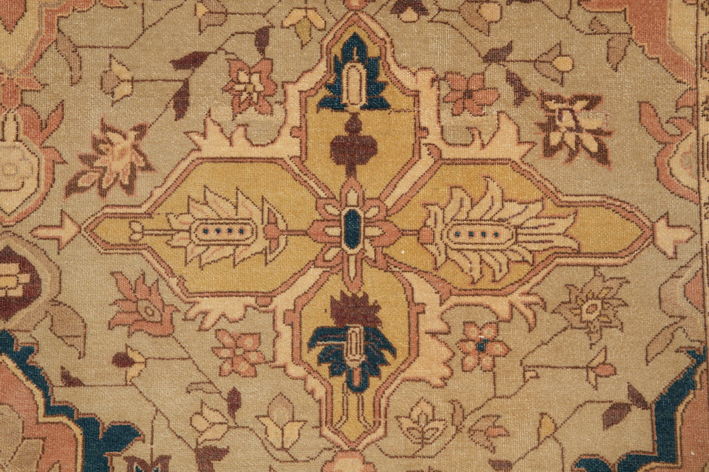 8.2 x 12.1 Quality Handmade Agra Rug Dense Weave Natural Wool #PIX-15629