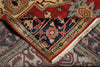 Load image into Gallery viewer, 8' x 10' Serapi Heriz Rug – Classic Red Field with Navy Geometric Medallion #F-74909