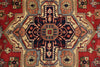 Load image into Gallery viewer, 8' x 10' Serapi Heriz Rug – Classic Red Field with Navy Geometric Medallion #F-74909
