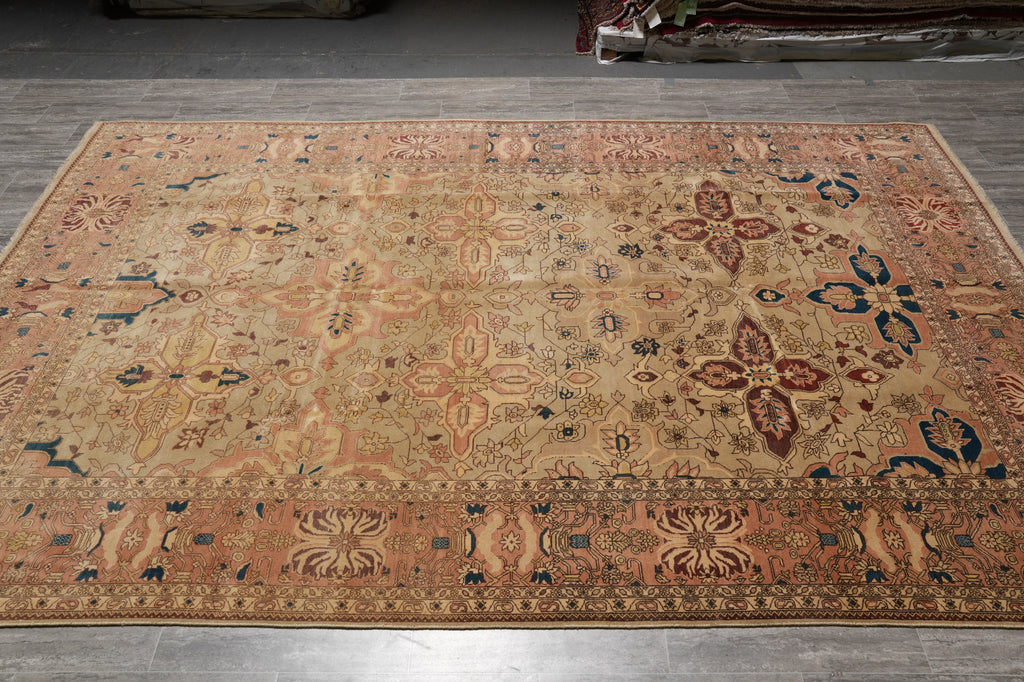 8.2 x 12.1 Quality Handmade Agra Rug Dense Weave Natural Wool #PIX-15629