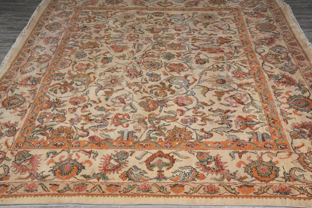 7.11 x 7.2 New Handmade Jaipur Wool Rug Square #F-4044
