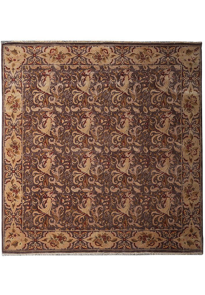 8.1 x 8.4 Square Handmade New Rug French Transitional #F-4045