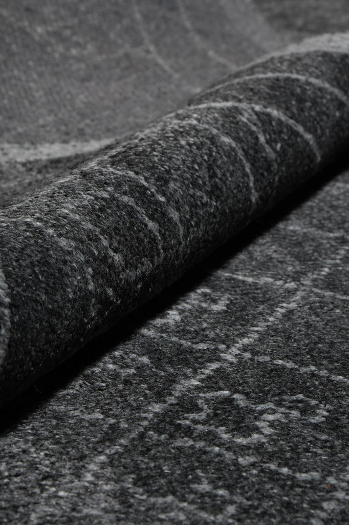 8 x 11.6 Gray Modern Wool Handmade Rug Wool #PIX-29123