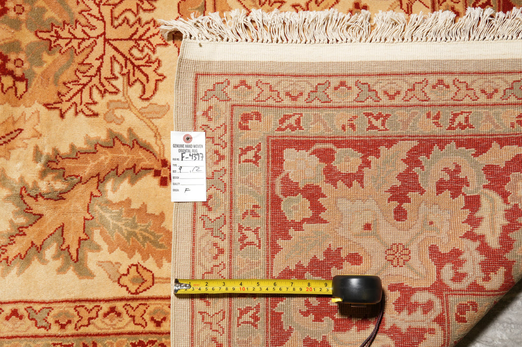 9 x 12 Dense Quality Wool Handmade Agra Rug #F-4397