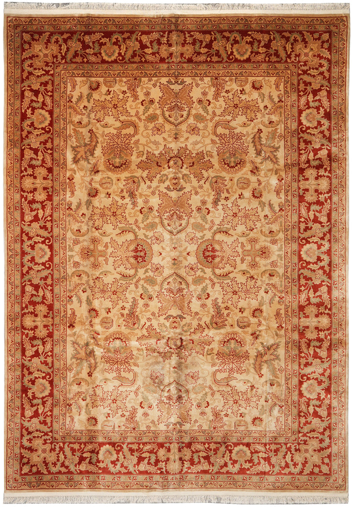 9 x 12 Dense Quality Wool Handmade Agra Rug #F-4397