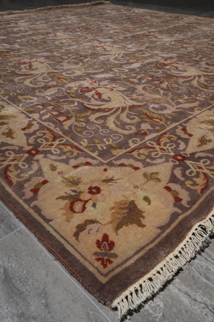 8.1 x 8.4 Square Handmade New Rug French Transitional #F-4045