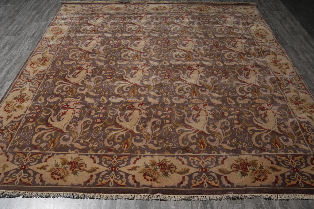 8.1 x 8.4 Square Handmade New Rug French Transitional #F-4045