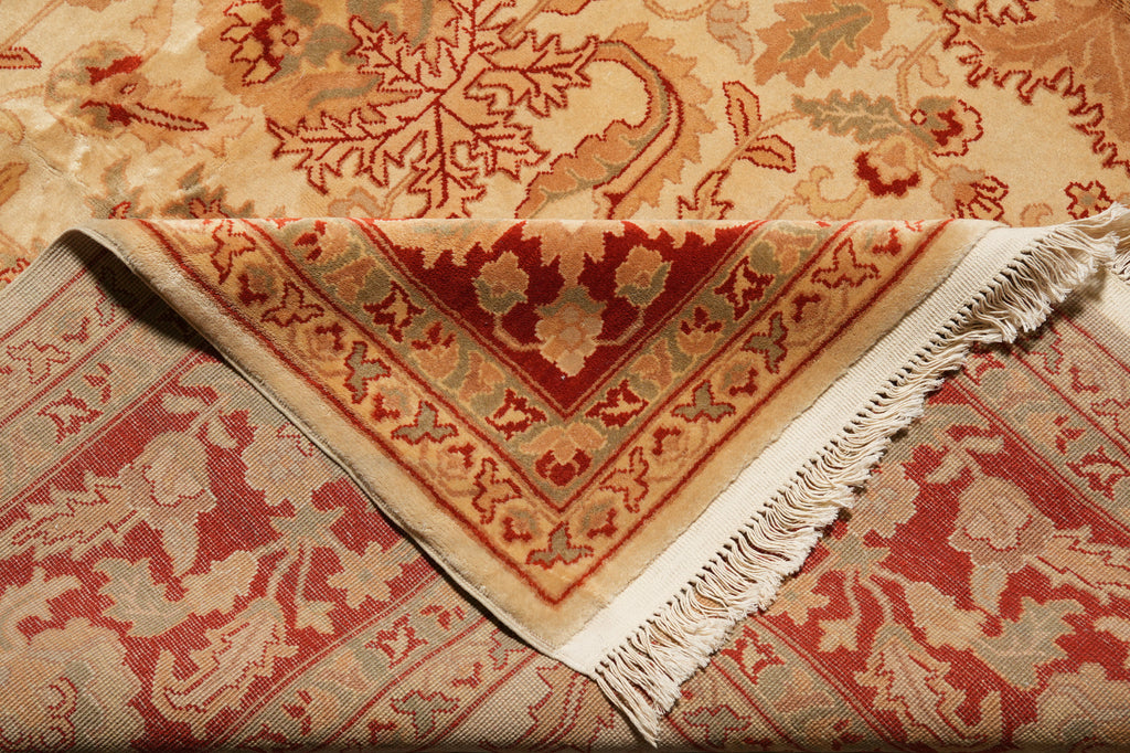 9 x 12 Dense Quality Wool Handmade Agra Rug #F-4397