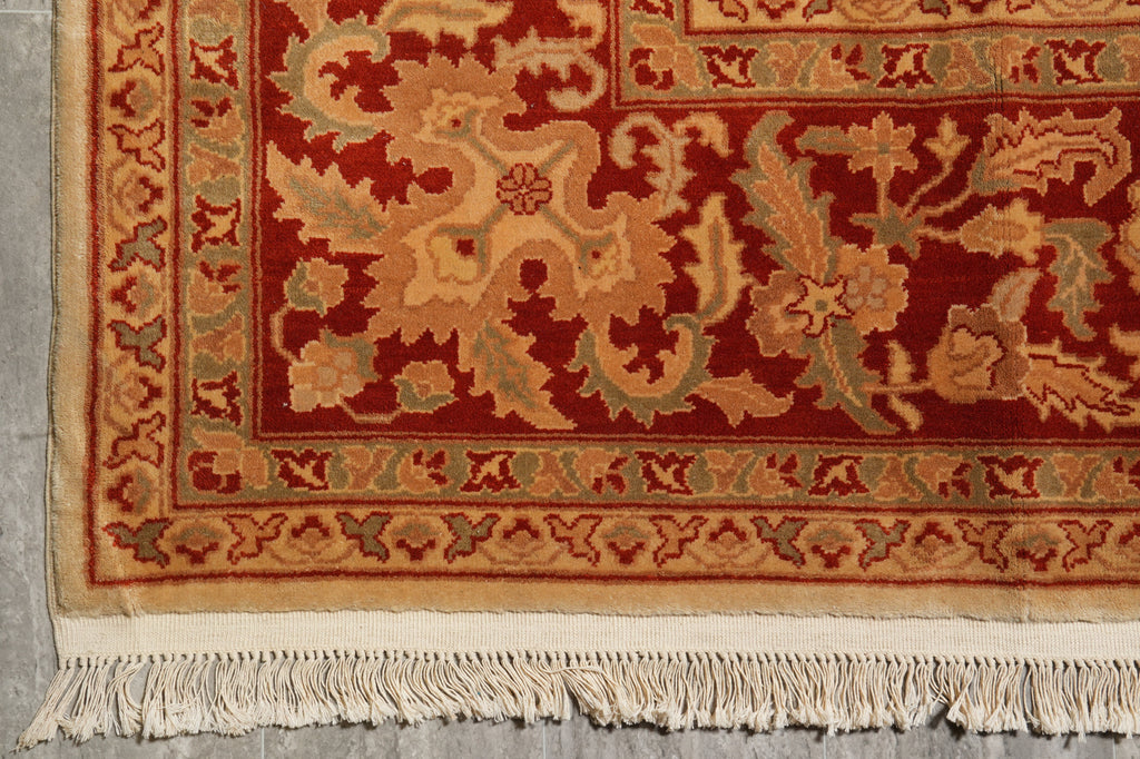 9 x 12 Dense Quality Wool Handmade Agra Rug #F-4397