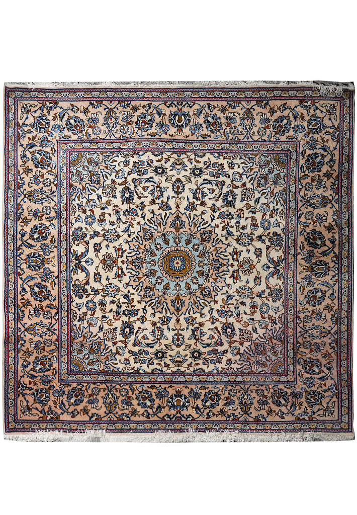 7.9 x 8.1 Square Persian Esfahan Najafabad Wool Rug #F-4046