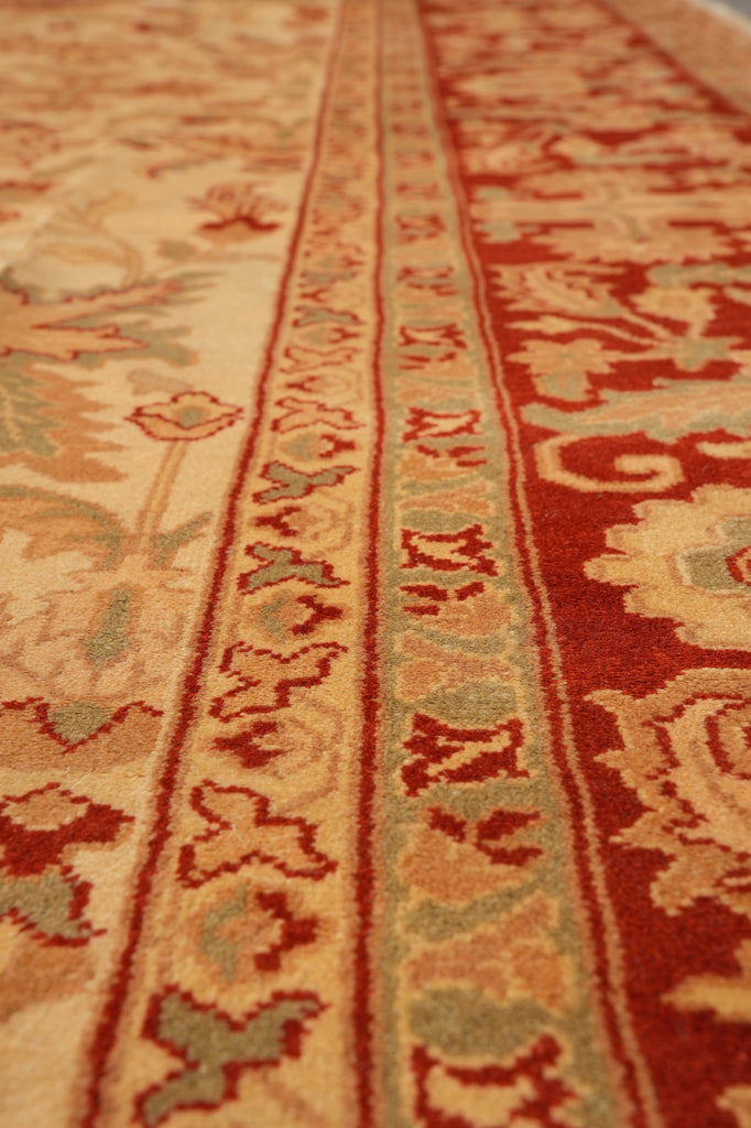 9 x 12 Dense Quality Wool Handmade Agra Rug #F-4397