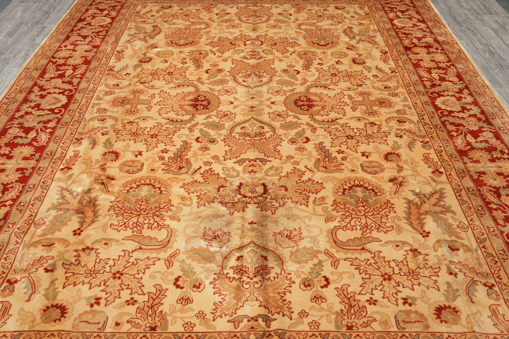 9 x 12 Dense Quality Wool Handmade Agra Rug #F-4397