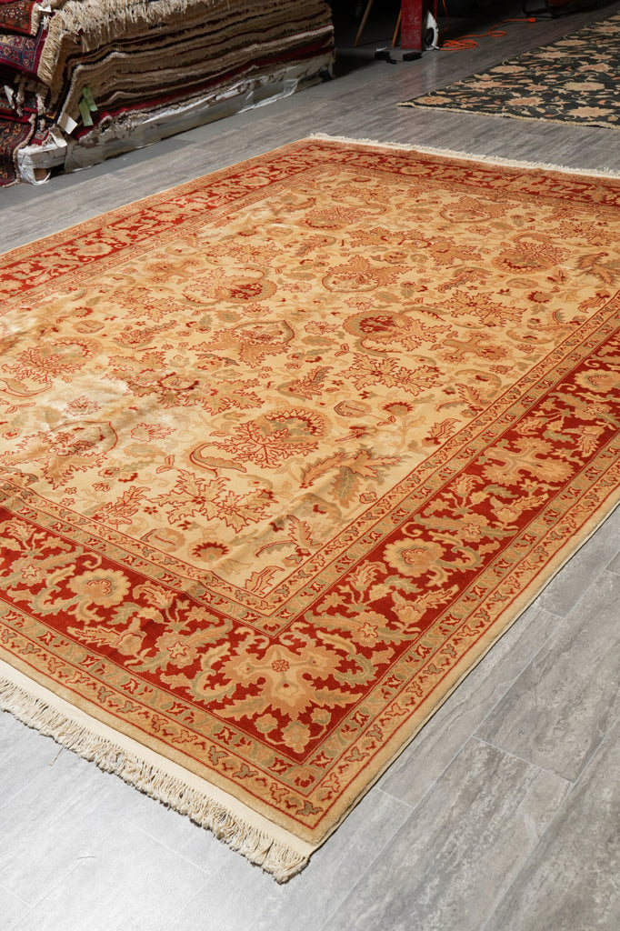 9 x 12 Dense Quality Wool Handmade Agra Rug #F-4397
