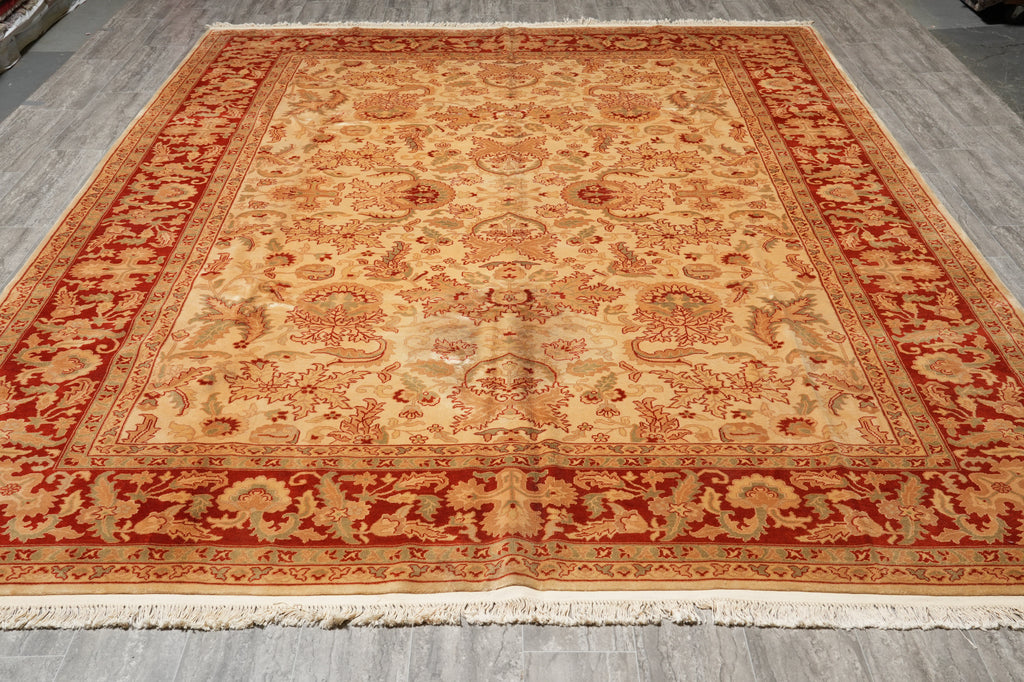 9 x 12 Dense Quality Wool Handmade Agra Rug #F-4397