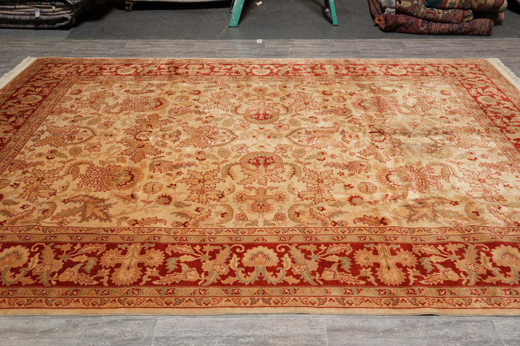 9 x 12 Dense Quality Wool Handmade Agra Rug #F-4397