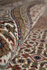 Load image into Gallery viewer, 6.8 x 6.8 Round Fine Handmade Rug Wool and Silk Mahi Tabriz #F-4047
