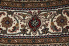 Load image into Gallery viewer, 6.8 x 6.8 Round Fine Handmade Rug Wool and Silk Mahi Tabriz #F-4047