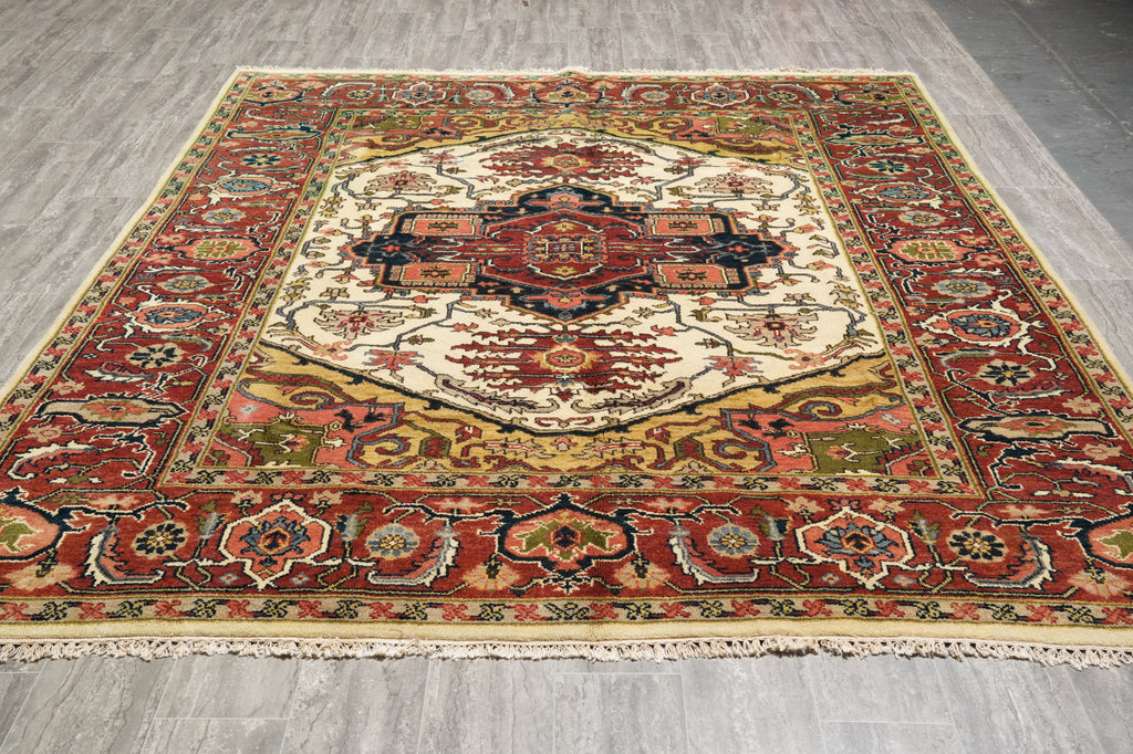 7.8 x 9.8 New Handmade Serapi Rug #F-4400