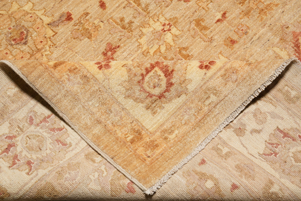 8 x 9.5 New Handmade Zigler Chobi Peshawar Rug Neutrals #PIX-11574