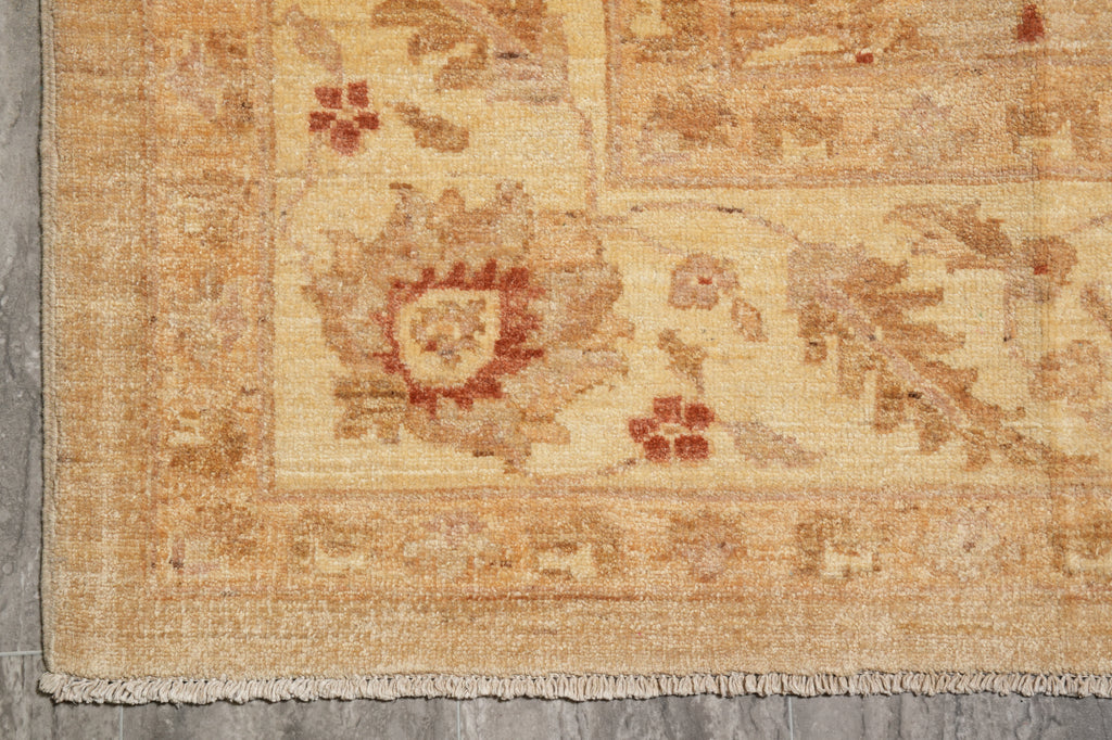 8 x 9.5 New Handmade Zigler Chobi Peshawar Rug Neutrals #PIX-11574