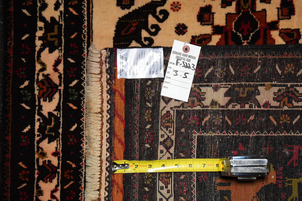 3 x 5 Tribal Peacock Rug Afghanistan Wool #F-3223