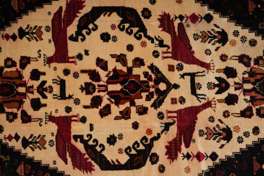 3 x 5 Tribal Peacock Rug Afghanistan Wool #F-3223