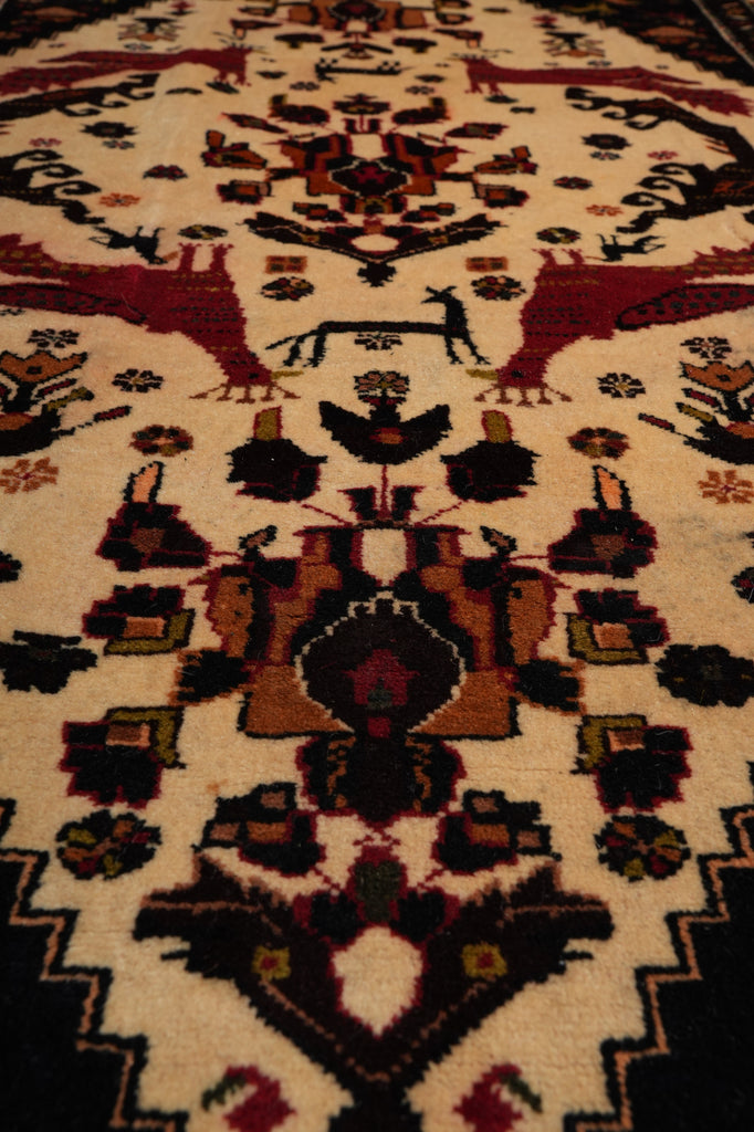 3 x 5 Tribal Peacock Rug Afghanistan Wool #F-3223
