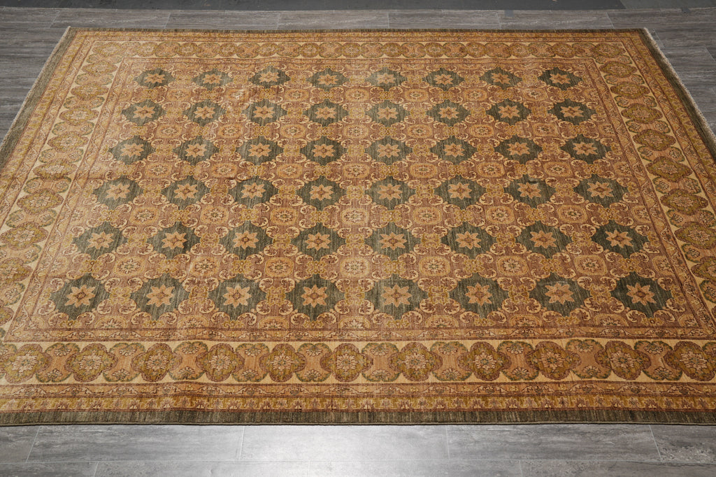8 x 10 Handmade Transitional Chobi Peshawar Rug #PIX-13519