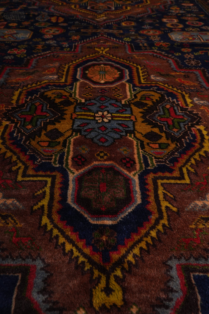 4 x 7.5 Tribal Love Birds Afghan Rug #F-3229