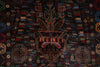 Load image into Gallery viewer, 4 x 7 Black Wool Afghan Baluch Rug #F-3228