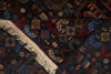 Load image into Gallery viewer, 4 x 7 Black Wool Afghan Baluch Rug #F-3228
