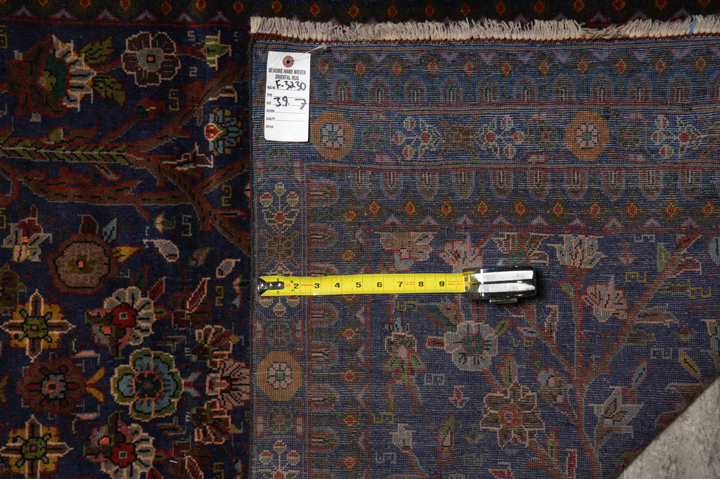 3.9 x 7 Tree of Life with Vase Tribal Afghan Wool Rug #F-3230