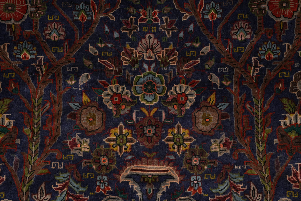 3.9 x 7 Tree of Life with Vase Tribal Afghan Wool Rug #F-3230
