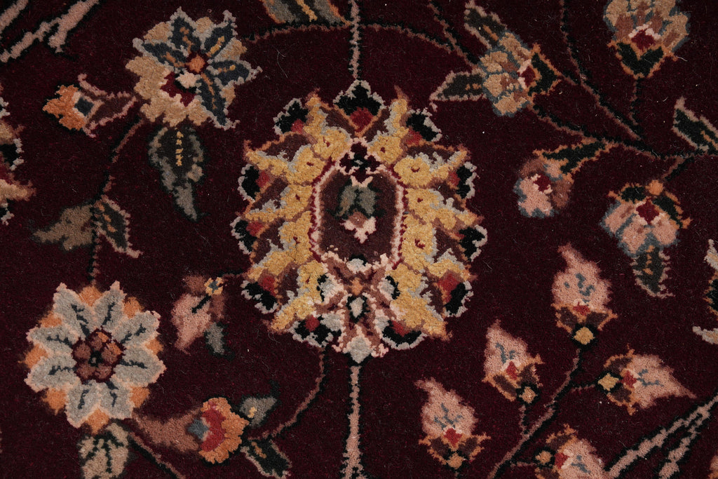 7.0 x 7.0 Round Fine Wool and Silk High Quality Handmade Rug #F-4055