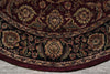 Load image into Gallery viewer, 7.9 x 7.9 Round Jaipur Rug Dense Wool Burgundy #F-4056