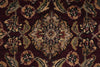 Load image into Gallery viewer, 7.9 x 7.9 Round Jaipur Rug Dense Wool Burgundy #F-4056