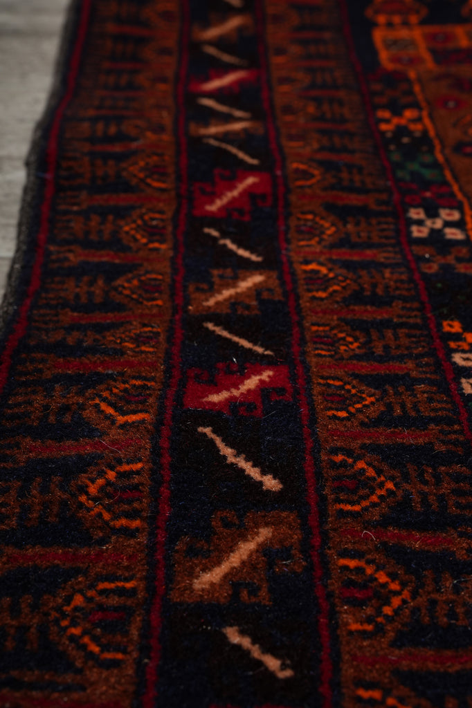 4 x 7 Handmade Wool Afghan Tribal Rug Art and Craft Animals #F-3233