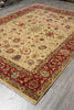 Load image into Gallery viewer, 8 x 11.9 Quality Natural Wool Vegie Dye Handmade Agra Rug #LA-52922