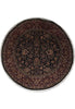 Load image into Gallery viewer, 8.0 x 8.0 Round Quality Jaipur Rug Dense Wool Black #F-4058