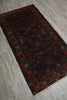 Load image into Gallery viewer, 3.5 x 6.6 Nomadic Afghan Rug Dark Colors #F-3234