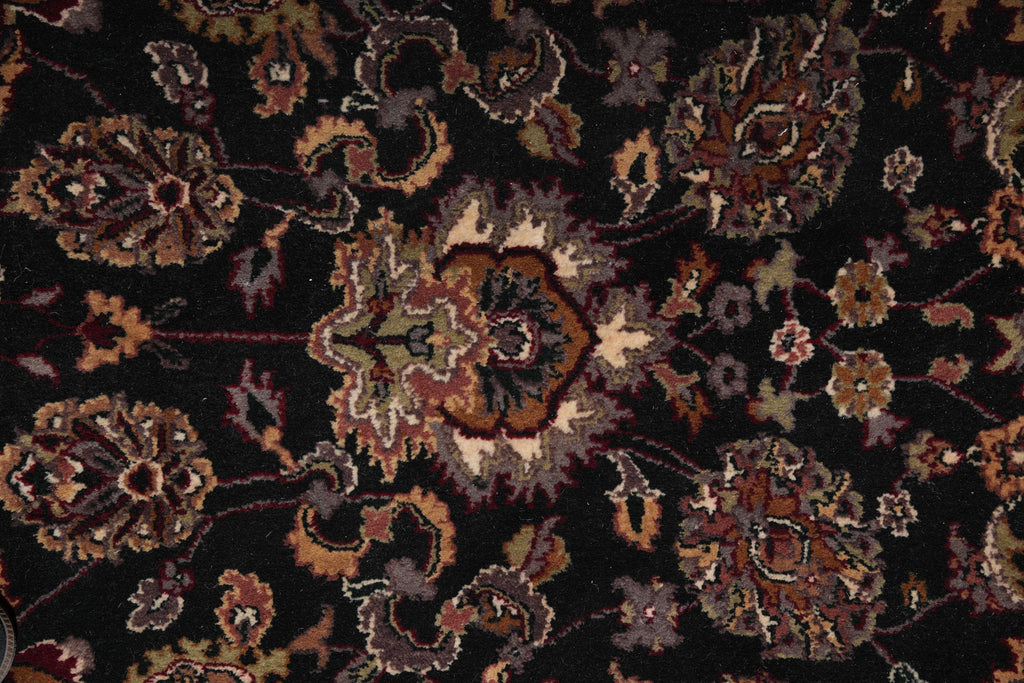 8.0 x 8.0 Round Quality Jaipur Rug Dense Wool Black #F-4058