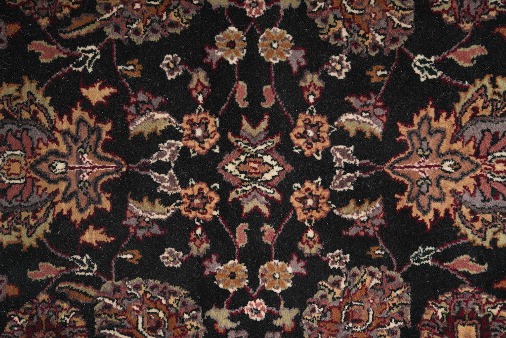 8.0 x 8.0 Round Quality Jaipur Rug Dense Wool Black #F-4058